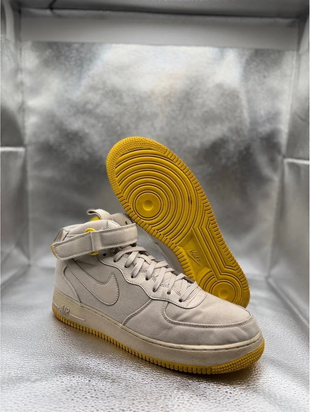 Nike Air Force 1 mid 07 canvas desert sand
